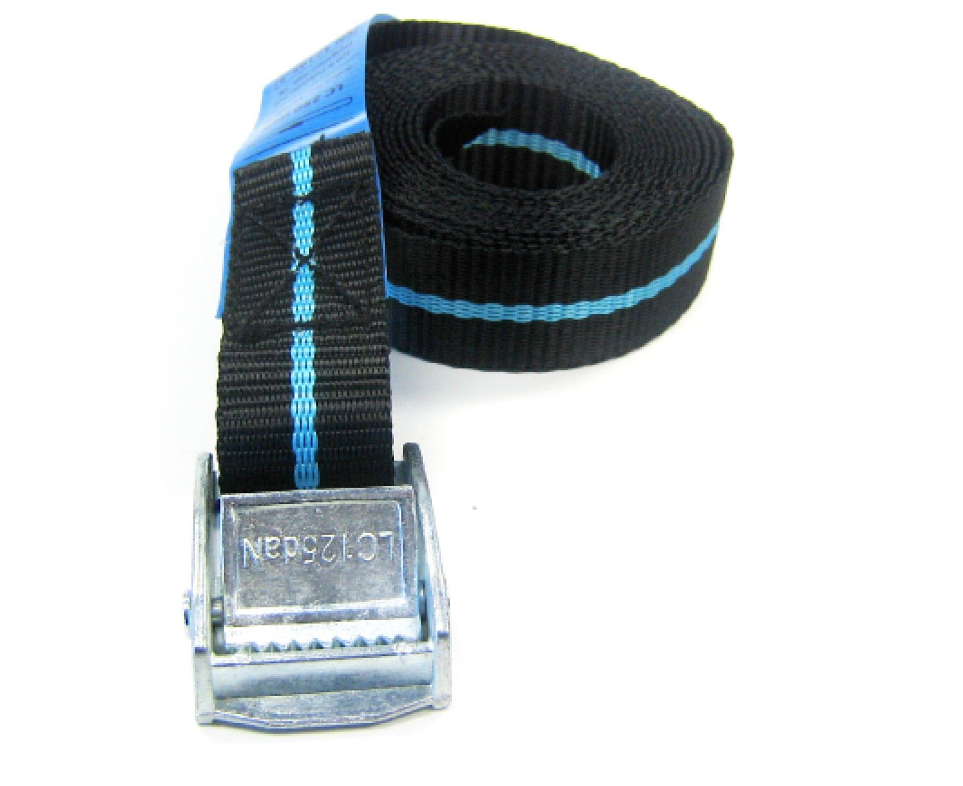 Spanbanden zwart/blauwe met klemsluiting